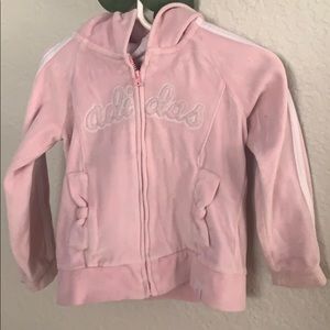 Baby/toddler light pink adidas hoodie